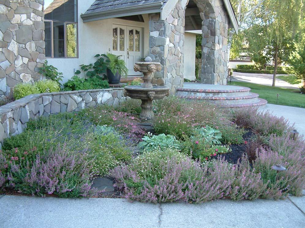 Fountain and Mediterranean